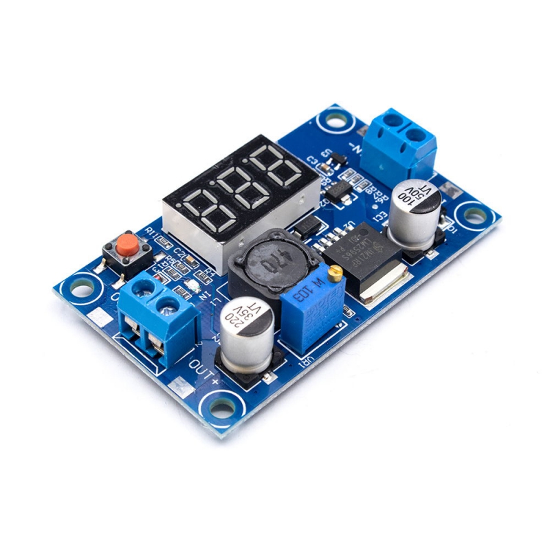 ماژول مبدل DC-DC LM2596 کاهنده خروجی به همراه نمایشگر ماژول مبدل DC-DC LM2596 کاهنده خروجی به همراه نمایشگر