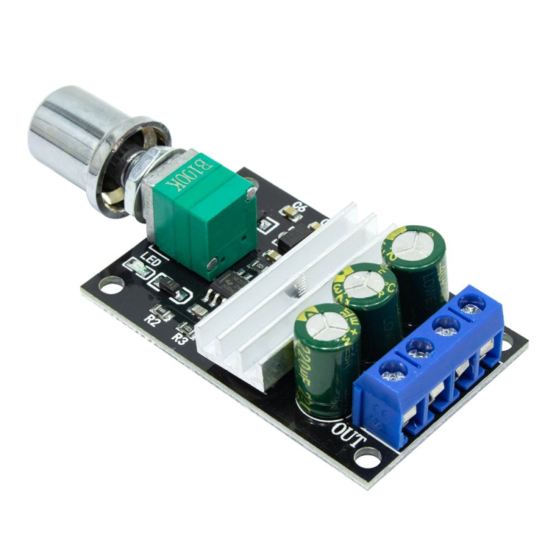 ماژول کنترل دور موتور DC دارای خروجی PWM با ولتاژ 6V الی 28V