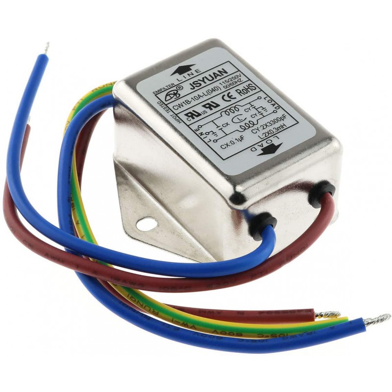 ماژول فیلتر EMI فلزی مدل CW1B-10A-L