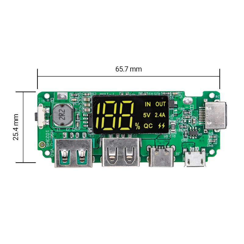 ماژول ساخت پاوربانک دارای نمایشگر H961