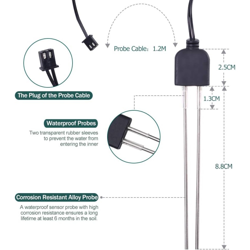 پراب رطوبت سنج خاک سیم دار مدل HD-38