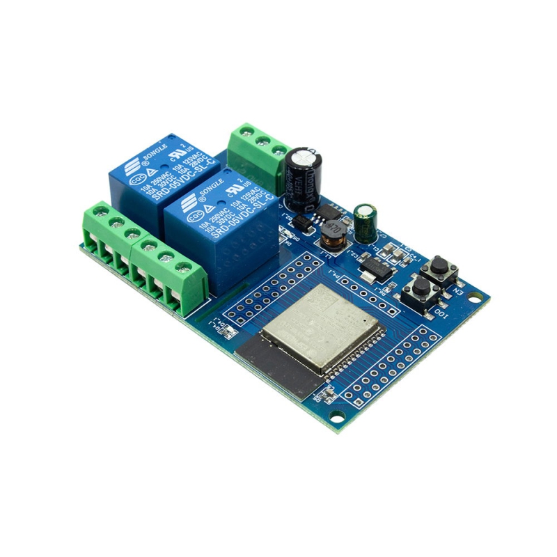 ماژول رله IOT دو کاناله با قابلیت کنترل از طریق شبکه WIFI مبتنی بر ESP-32