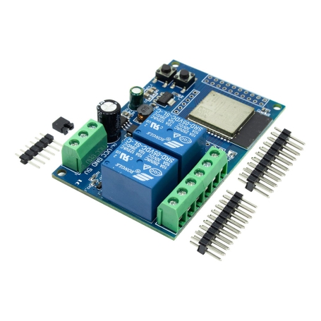ماژول رله IOT دو کاناله با قابلیت کنترل از طریق شبکه WIFI مبتنی بر ESP-32