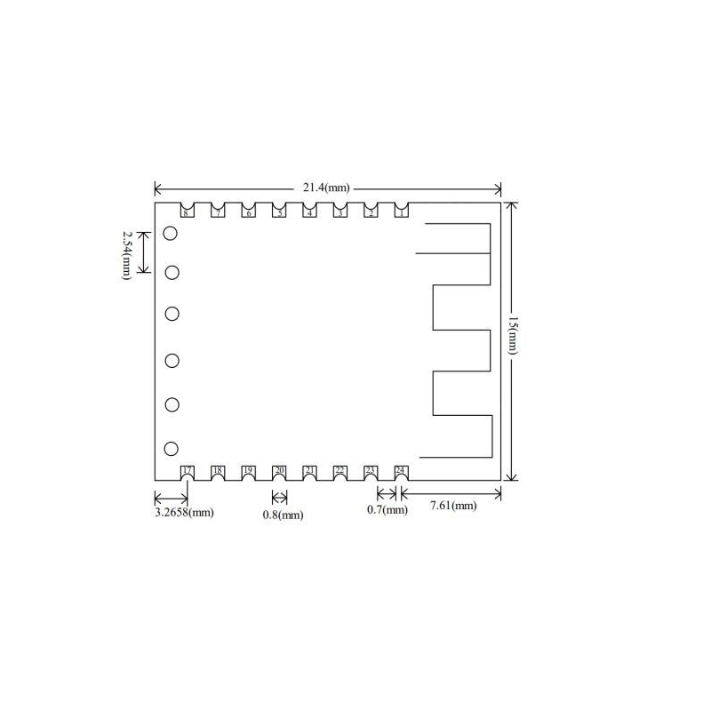 ماژول بلوتوث صوتی مدل JDY-68A