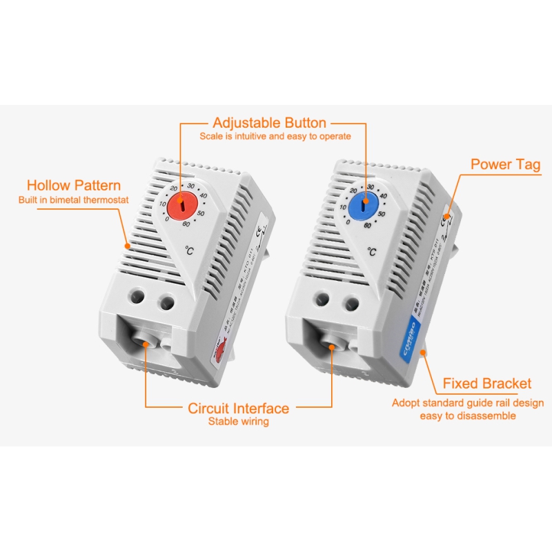 ترموستات گرمایشی ریلی تابلویی KTO-011