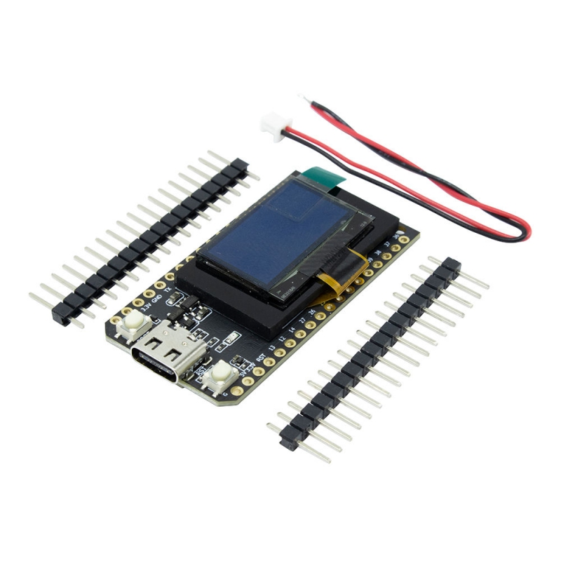 برد توسعه LILYGO ESP32 ورژن 3 با نمایشگر 0.96 اینچ OLED دارای هسته وایفای و بلوتوث