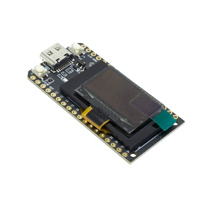 برد توسعه LILYGO ESP32 ورژن 3 با نمایشگر 0.96 اینچ OLED دارای هسته وایفای و بلوتوث