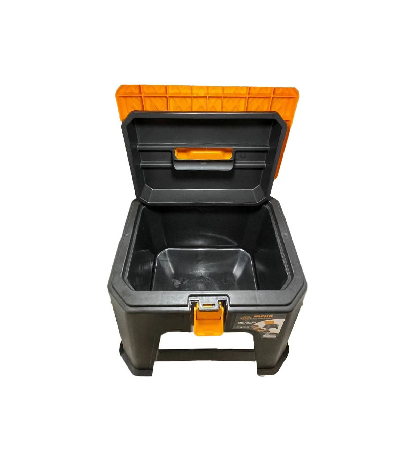 جعبه ابزار و صندلی چهارپایه پلاستیکی مهر MEHR مدل استپ STEP