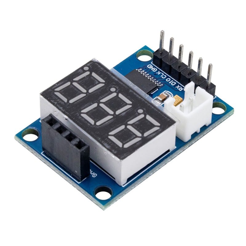 برد راه انداز ماژول اولتراسونیک SR04 با نمایشگر سون سگمنت