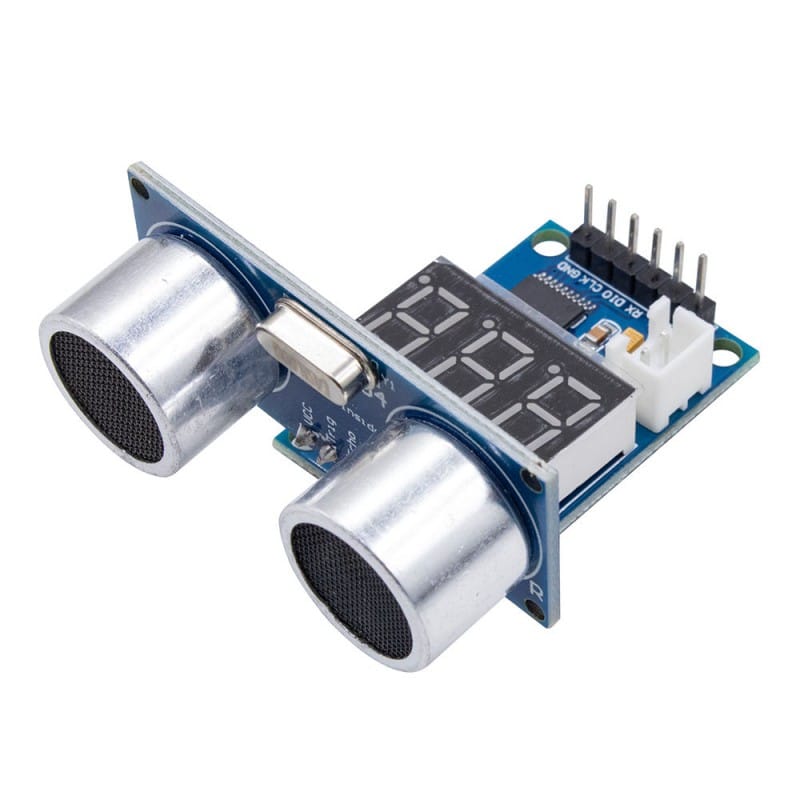 برد راه انداز ماژول اولتراسونیک SR04 با نمایشگر سون سگمنت