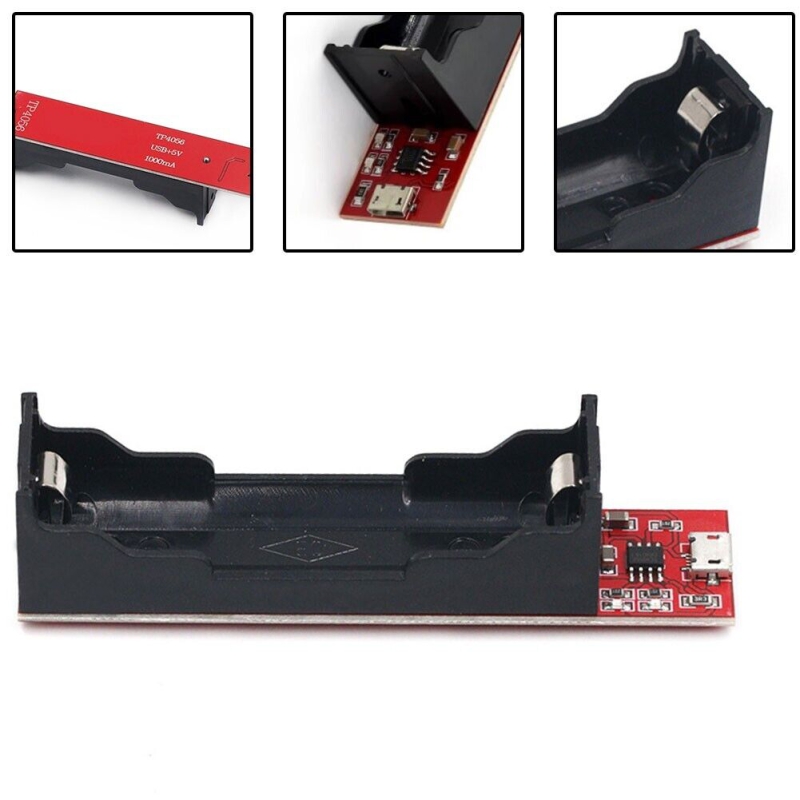 ماژول شارژر باتری لیتیومی TP4056 به همراه جاباتری