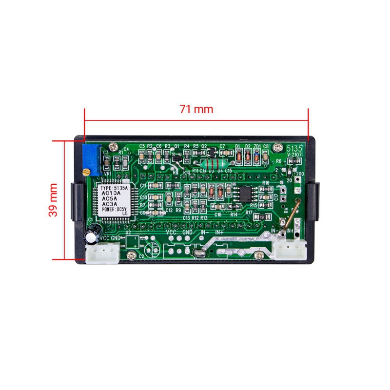 آمپرمتر روپنلی دیجیتالی UP5135 5A DC