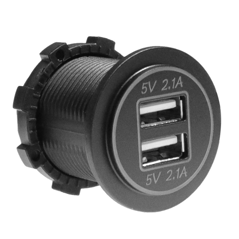 شارژر USB خودرویی روپنلی گرد دو خروجی 2.1 آمپر