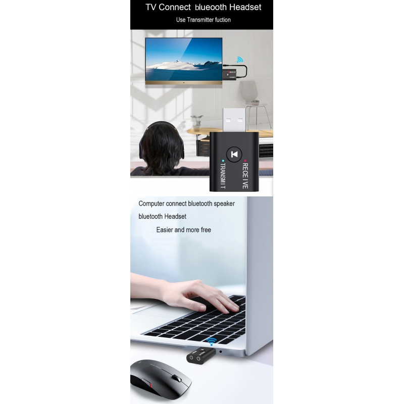 دانگل بلوتوث فرستنده و گیرنده صوتی USB مدل TR6