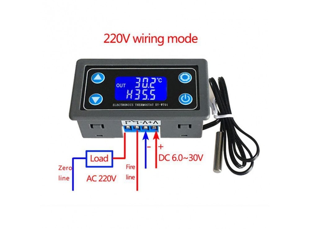 ترموستات دیجیتال دما روپنلی مدل WT01