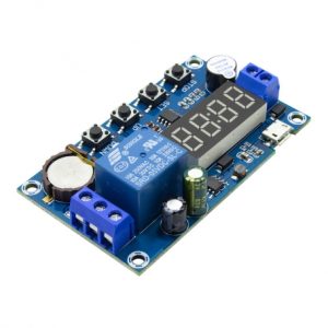 ماژول تایمر و ساعت XY-BJ ورودی Micro USB همراه با رله و نمایشگر