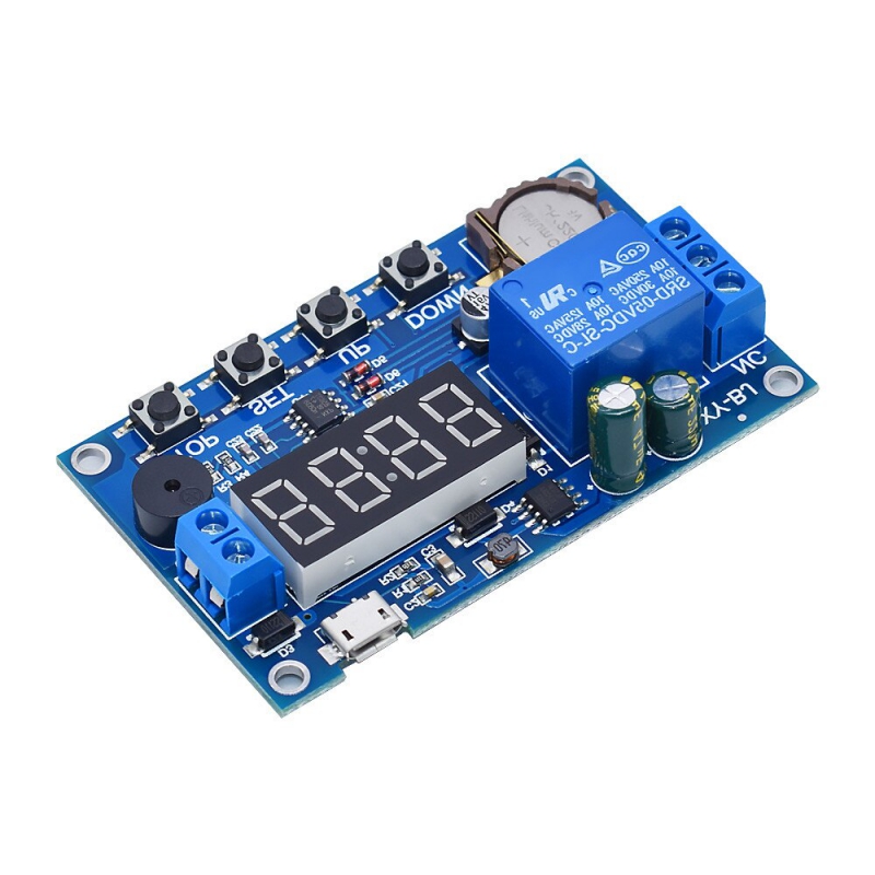 ماژول تایمر و ساعت XY-BJ ورودی Micro USB همراه با رله و نمایشگر