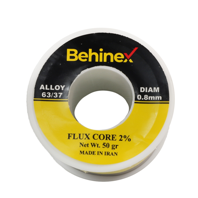 سیم لحیم 0.8mm 50gr مارک بهینکس Behinex سیم لحیم 0.8mm 50gr مارک بهینکس Behinex