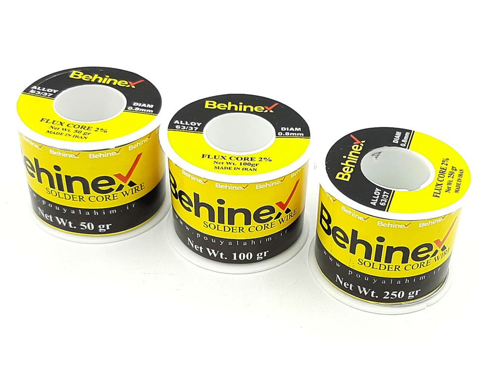 سیم لحیم 0.8mm 50gr مارک بهینکس Behinex سیم لحیم 0.8mm 50gr مارک بهینکس Behinex