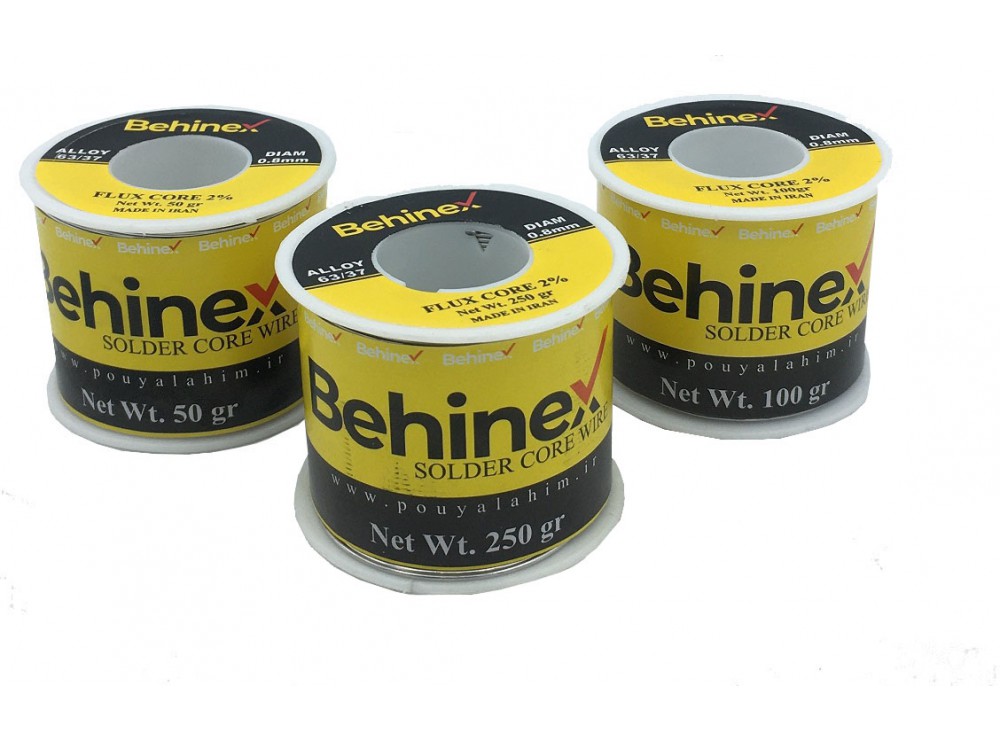 سیم لحیم 0.8mm 50gr مارک بهینکس Behinex سیم لحیم 0.8mm 50gr مارک بهینکس Behinex