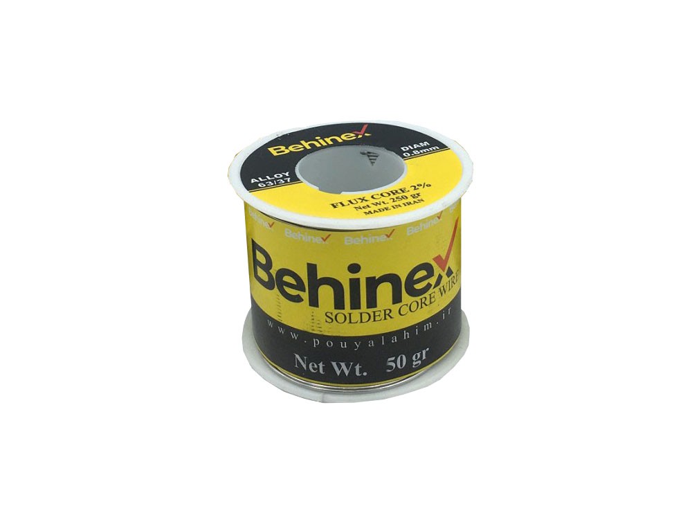 سیم لحیم 0.8mm 50gr مارک بهینکس Behinex سیم لحیم 0.8mm 50gr مارک بهینکس Behinex