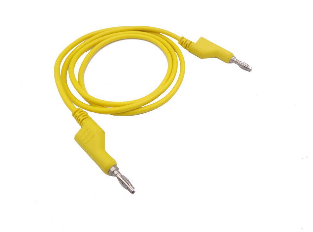 کابل دوسر موزی مرغوب زرد 1 متری