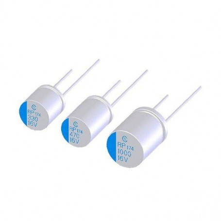 مجموعه 10 عددی خازن جامد - سالید 450uF / 6.3V