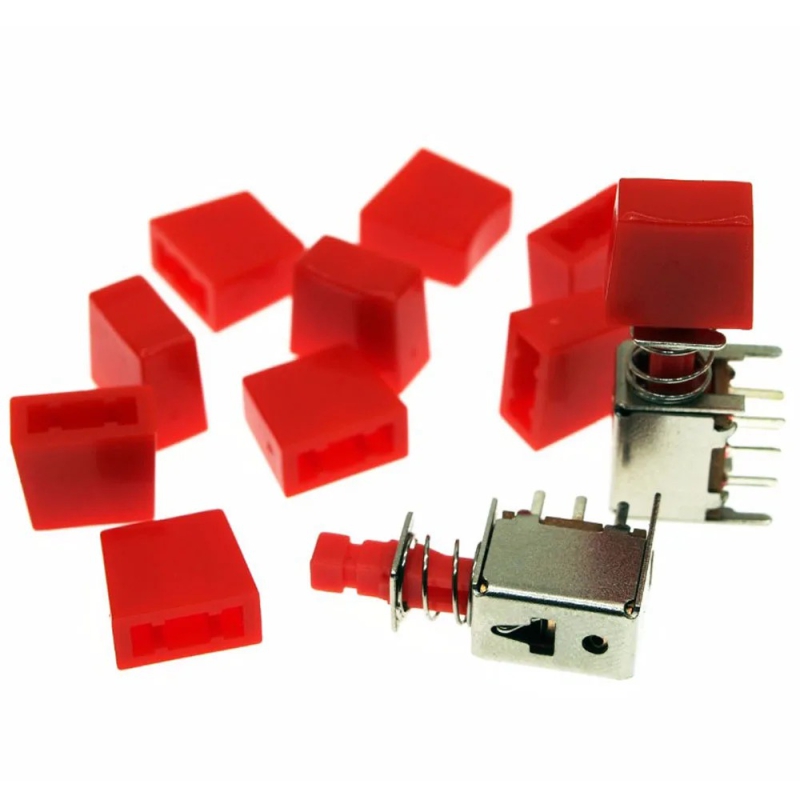 مجموعه 100 عددی سرسوئیچ 15x7.5mm مستطیلی مدل A32 رنگ مشکی