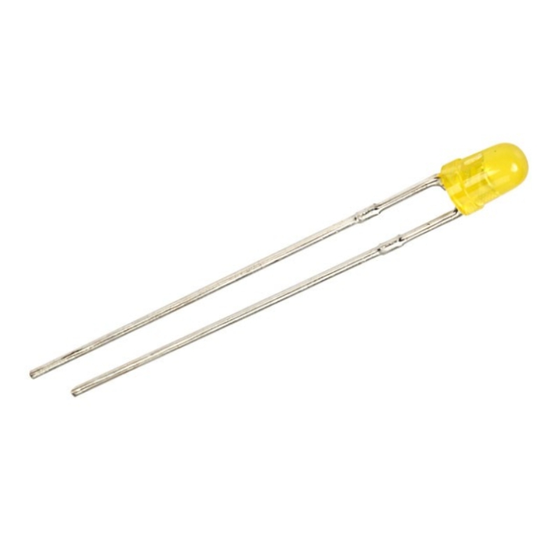 مجموعه 100 عددی LED زرد مات 3mm