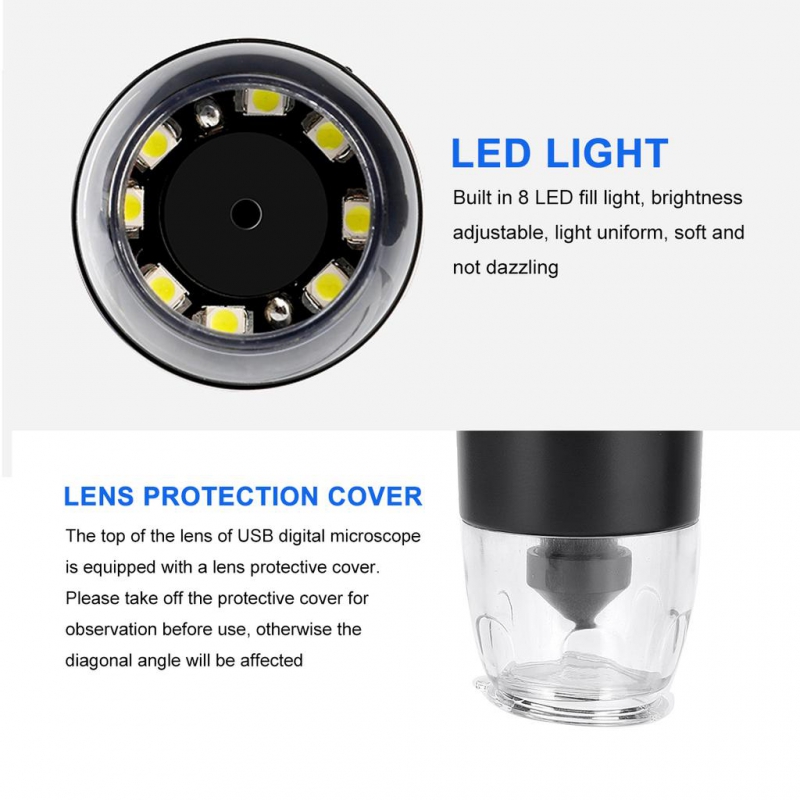 میکروسکوپ دیجیتال 1000X USB Digital Microscope پایه ثابت