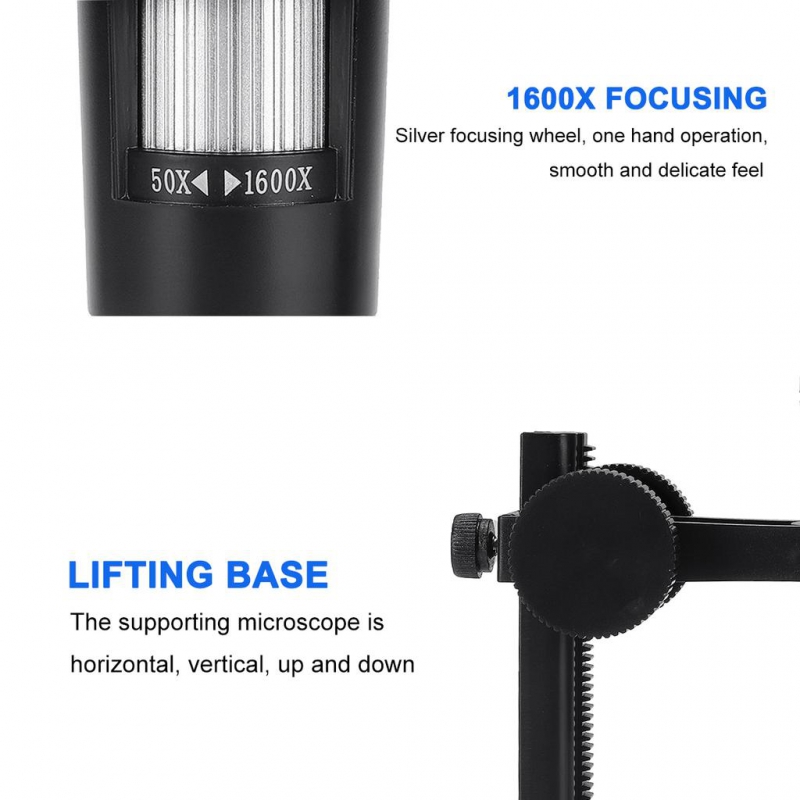 میکروسکوپ دیجیتال 1000X USB Digital Microscope پایه ثابت