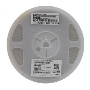خازن 100nF پکیج 1206 SMD رول 4000 عددی
