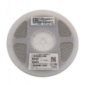 خازن 100nF 200V پکیج 1206 SMD رول3000 عددی