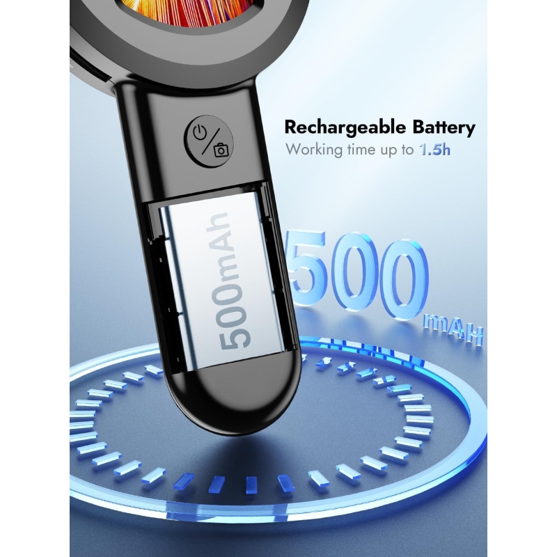 میکروسکوپ دیجیتال پرتابل 100X Digital Handheld Microscope دارای نمایشگر 2 اینچی مدل HM020