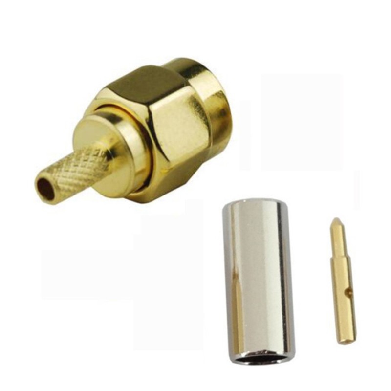 مجموعه 11 عددی کانکتور SMA-M قابل اتصال به کابل RG316