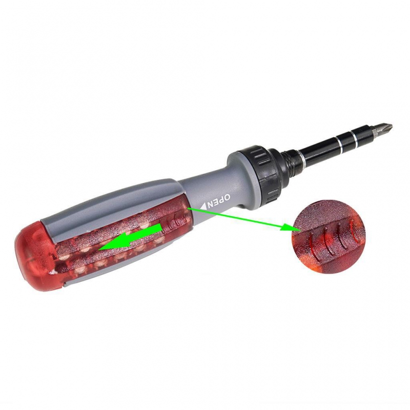 ست پیچ گوشتی جغجغه ای 12 تکه مدل 6122B