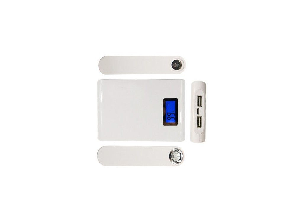 کیس پاوربانک 12000mAh دو خروجی USB به همراه نمایشگر و برد 4 باتری