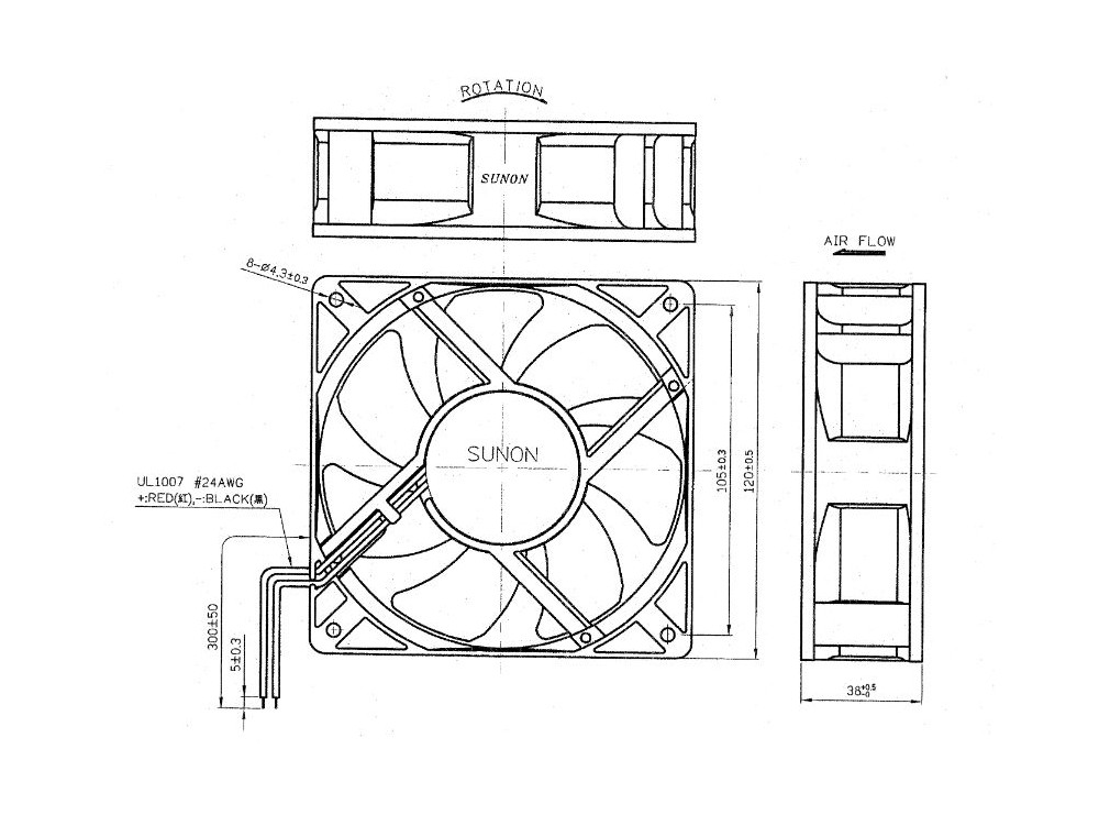 جت فن 12V-8.4W سایز 12x12x3.8 مارک SUNON مدل KDE1212PMV1 جت فن 12V-8.4W سایز 12x12x3.8 مارک SUNON مدل KDE1212PMV1