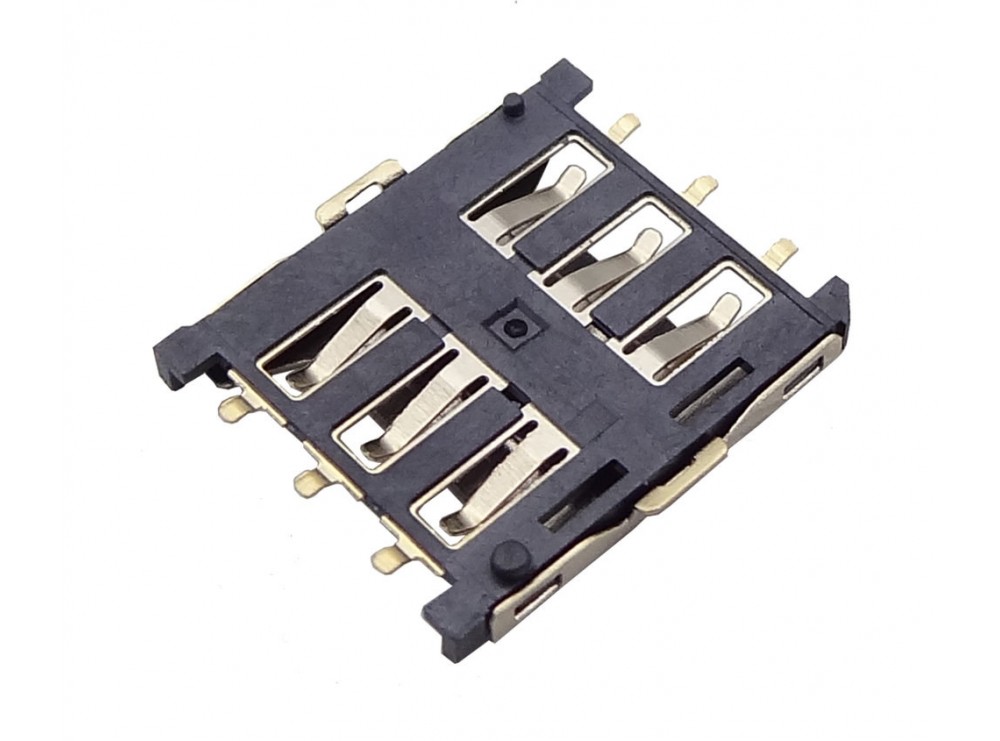 مجموعه 15 عددی سوکت سیم کارت نانو 6PIN پلاستیکی با هولدر فلزی مجموعه 15 عددی سوکت سیم کارت نانو 6PIN پلاستیکی با هولدر فلزی