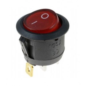 مجموعه 16 عددی کلید راکر دوحالته گرد چراغدار سه پین 19x17mm