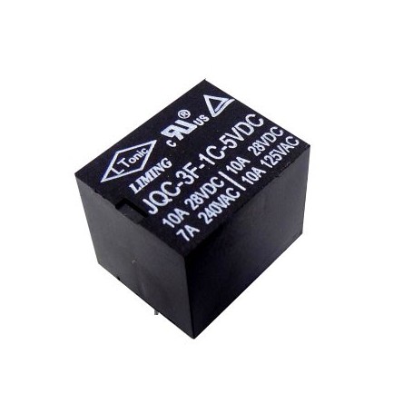 مجموعه 16 عددی رله 5V پایه میلون T73 مارک LIMING کد JQC-3F-1C-5VDC