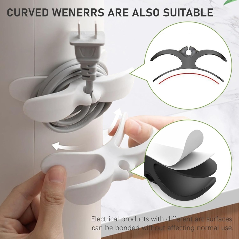 مجموعه 16 عددی گیره و سیم جمع کن پروانه ای سیلیکونی طول 90mm مجموعه 16 عددی گیره و سیم جمع کن پروانه ای سیلیکونی طول 90mm