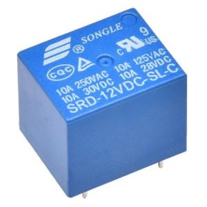 مجموعه 17 عددی رله 12V-10A پایه میلون T73 مارک SONGLE کد SRD-12VDC-SL-C