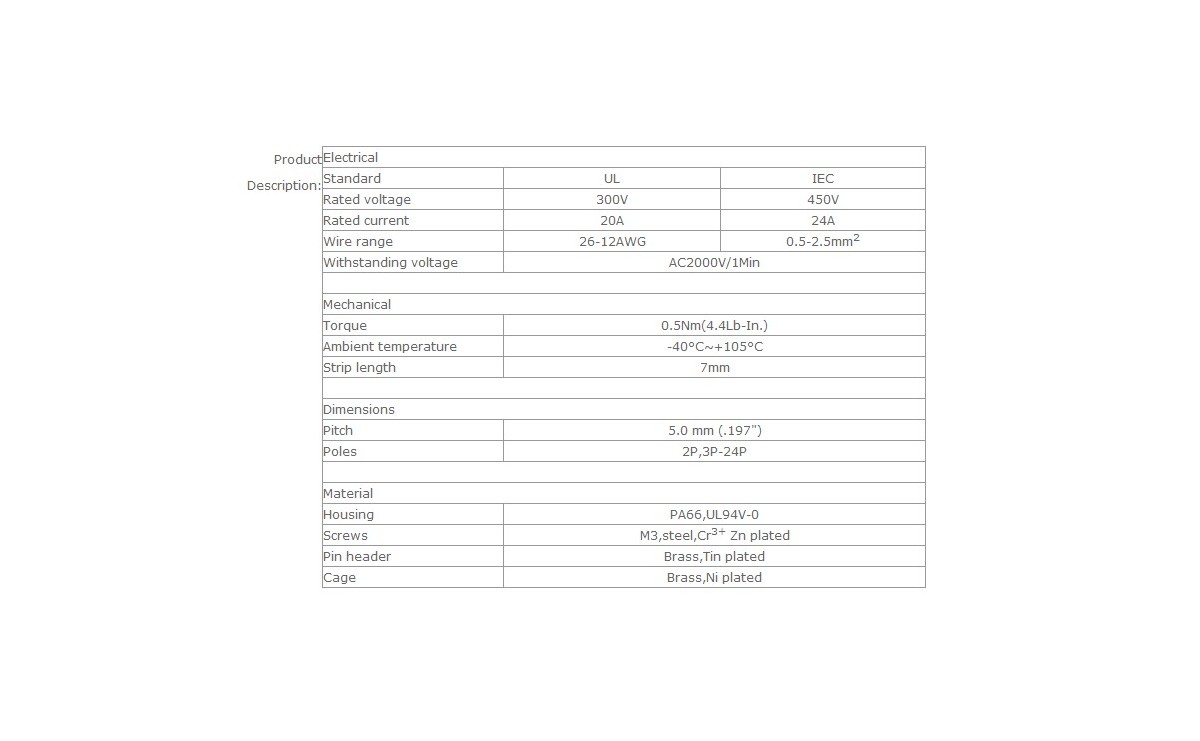مجموعه 17 عددی ترمینال پیچی مدل KF129-3pin