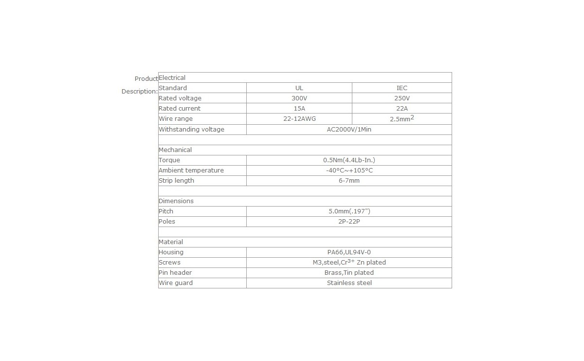 مجموعه 17 عددی ترمینال پیچی مدل KF166-8pin مجموعه 17 عددی ترمینال پیچی مدل KF166-8pin