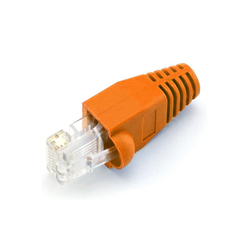 مجموعه 176 عددی کاور سوکت شبکه 8P8C نارنجی