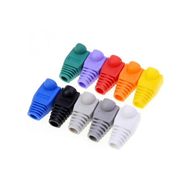 مجموعه 176 عددی کاور سوکت شبکه 8P8C نارنجی