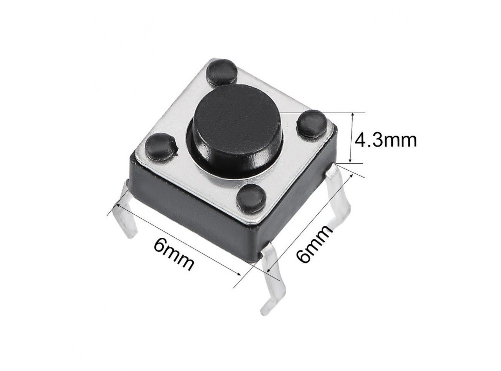 مجموعه 179 عددی تک سوئیچ 6x6x4.3mm طوسی مجموعه 179 عددی تک سوئیچ 6x6x4.3mm طوسی