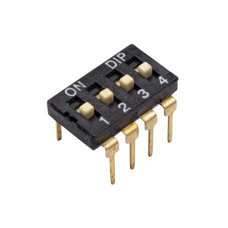 مجموعه 18 عددی دیپ سوئیچ 4 تایی مشکی مدل DI-04H مجموعه 18 عددی دیپ سوئیچ 4 تایی مشکی مدل DI-04H