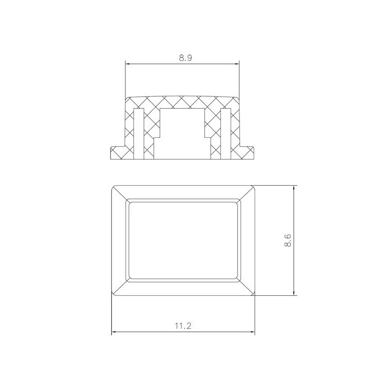 مجموعه 18 عددی سرکلید پنلی چراغ خور مدل C21 رنگ مشکی